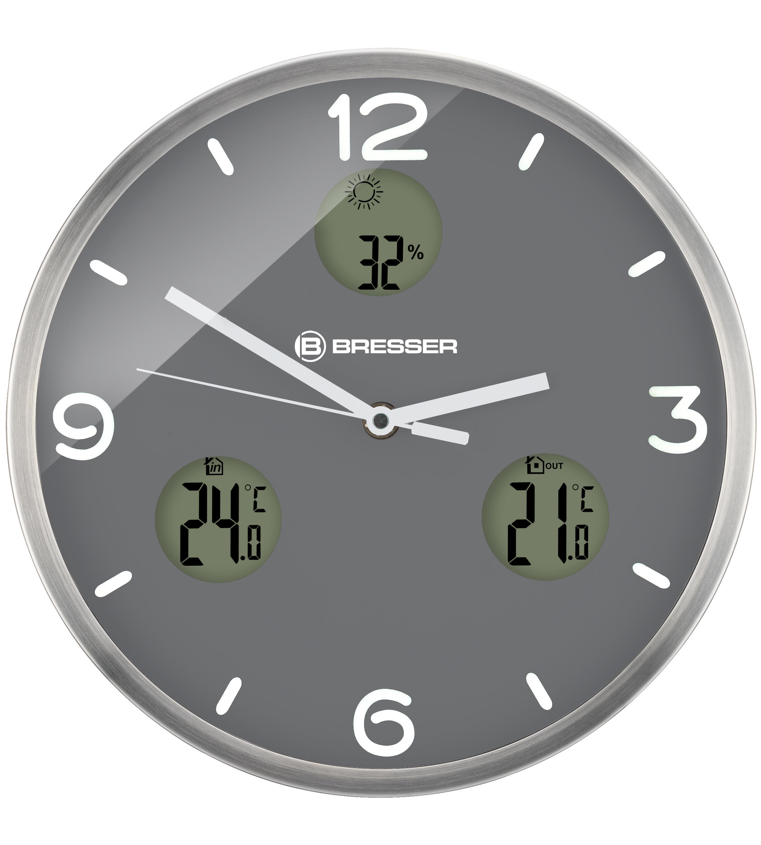 MyTime Io NX Horloge murale radio pilotée avec Mesure de Temperature et Humidit 3/6