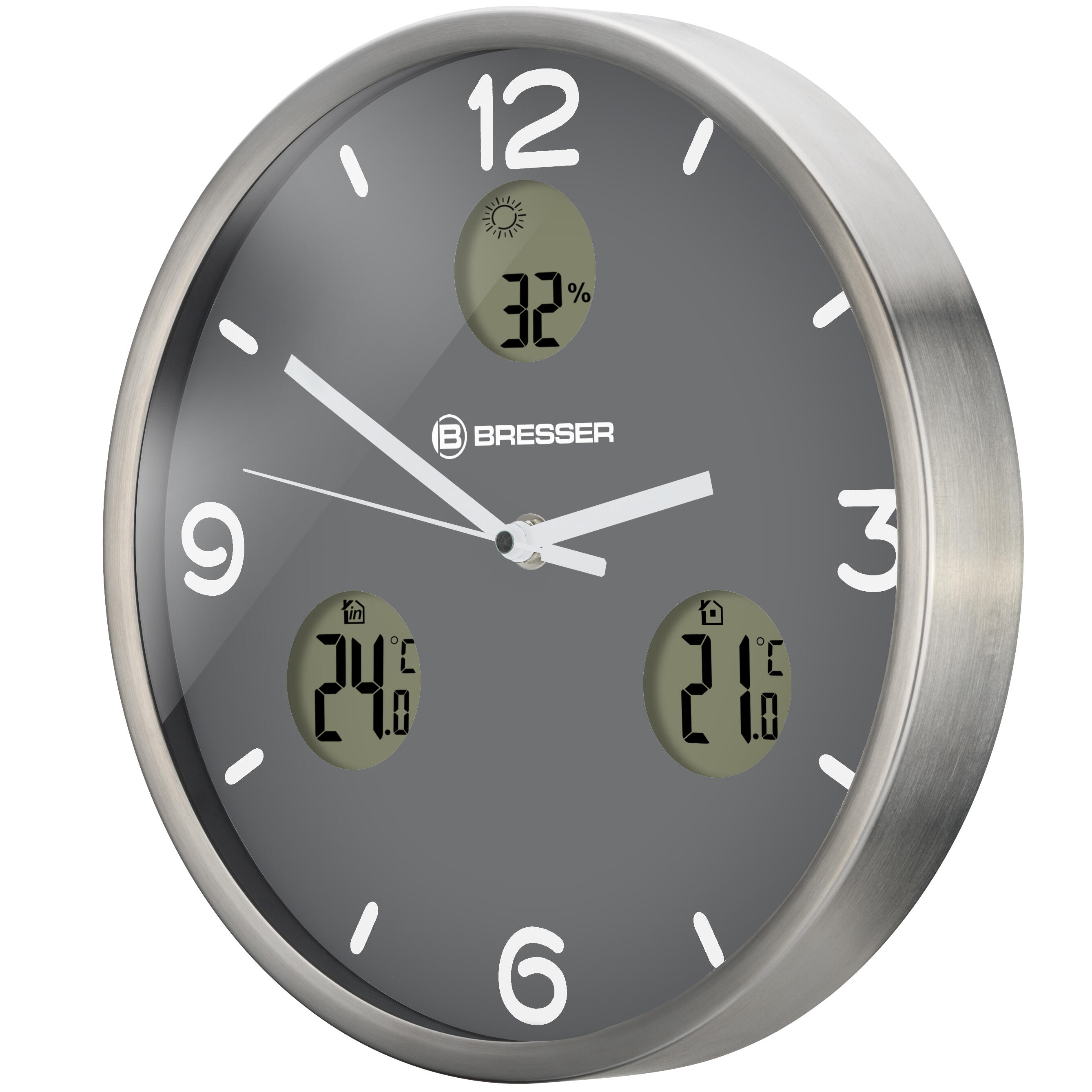 MyTime Io NX Horloge murale radio pilotée avec Mesure de Temperature et Humidit 2/6