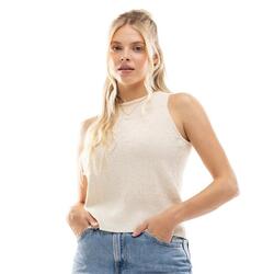 Top sans manches en maille femme IBZ Lace Sand Beige