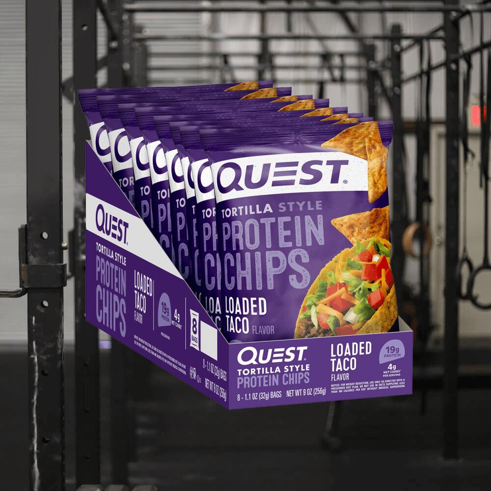 Quest Nutrition Chip di tortilla proteici (8x32 g) Taco ripieni 2/3