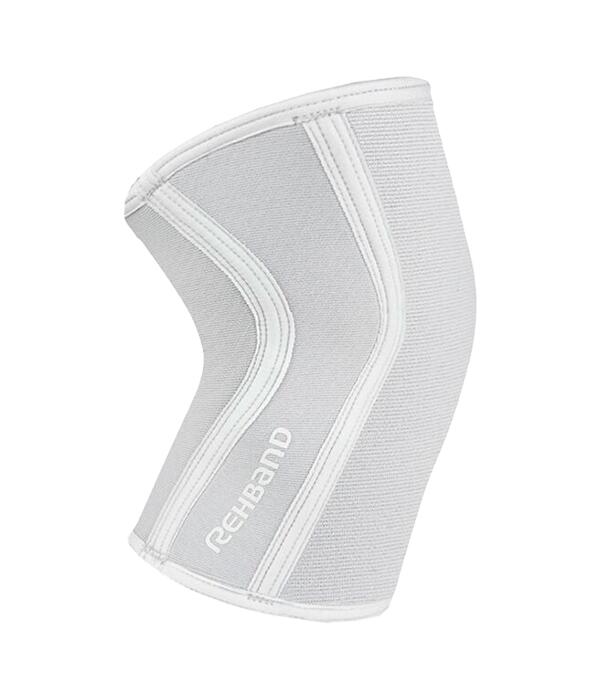 Rodillera de compresión Rehband RX Gris/Blanca 3/4