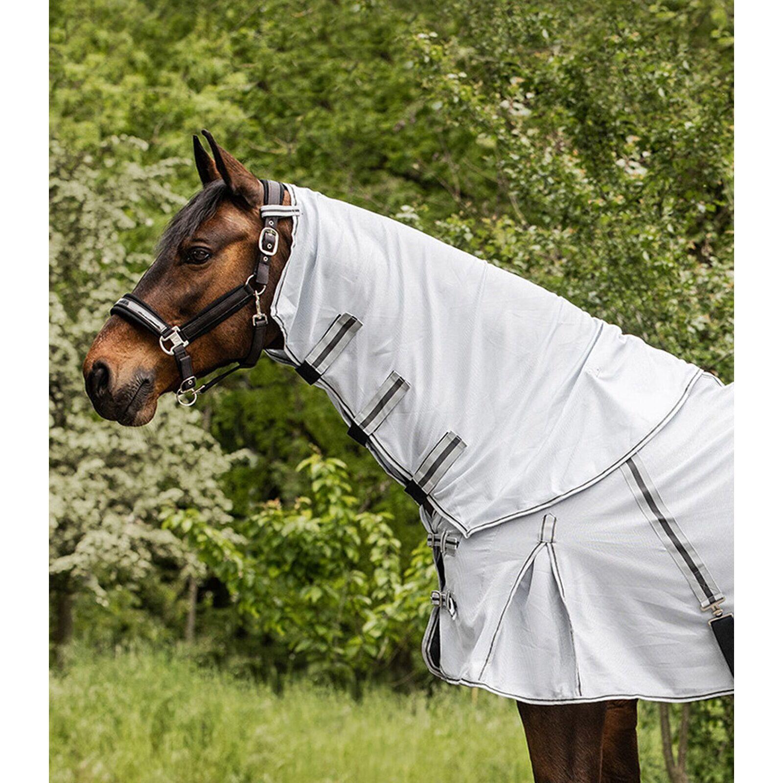 Waldhausen - Couvre-cou Pour Cheval Anti-mouches Waldhausen Protect - Couvre Cou - Gris - Fs - Decathlon