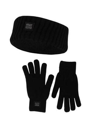 Dames winter thermo set - hoofband + handschoenen - grey