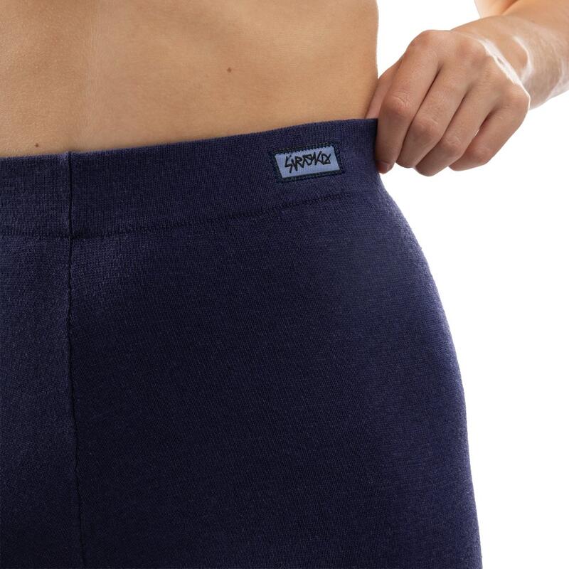 Dámské široké pletené kalhoty IBZ Loom Navy