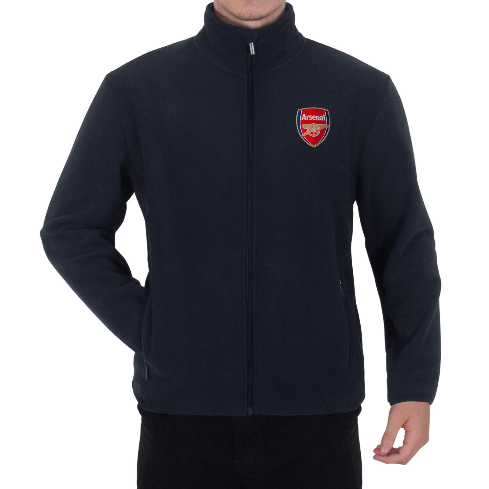 Arsenal F.C. Men's Full Zip Fleece Jacket – Official Football Gift