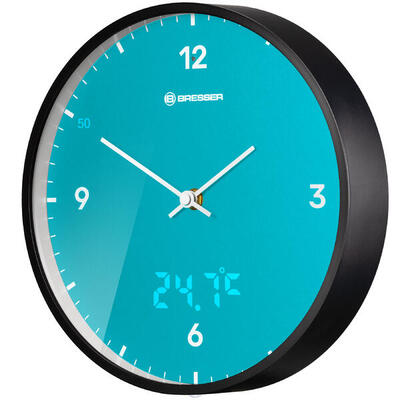 MyTime LEDsec Wanduhr 24 cm - Himmelblau