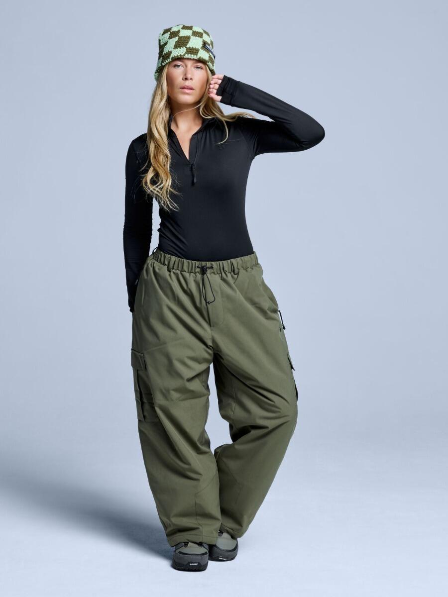 Pantalon de ski - Unisexe - Coupe ample - Park - Vert olive 3/7