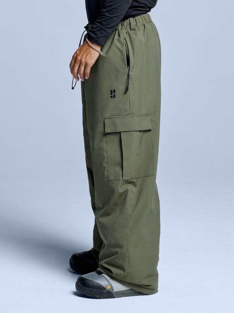 Pantalon de ski - Unisexe - Coupe ample - Park - Vert olive 2/7