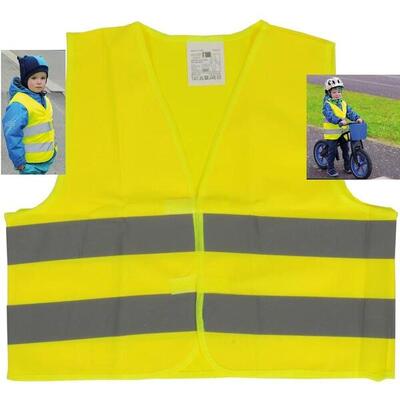 Sicherheitsweste von Kindern gelb