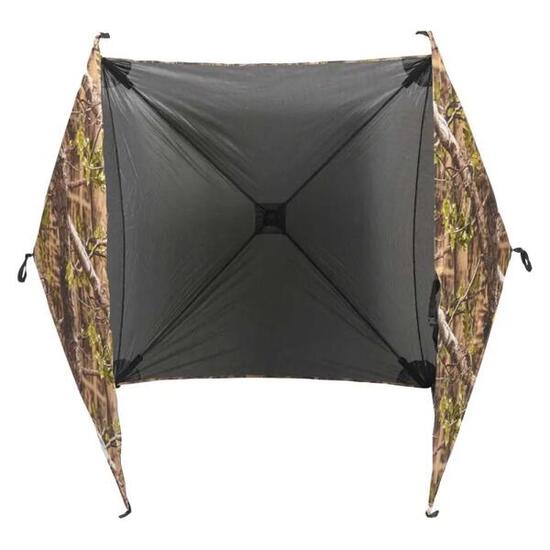 Affût escamotable 3 côtés 1,40x1,40m matière clear view