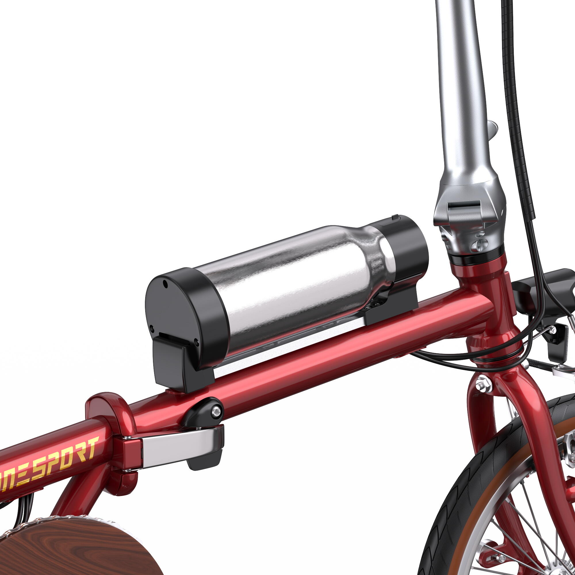 Bicicleta Elétrica Dobrável ONESPORT OT02 com Bateria de 36V 5.2Ah 5/7