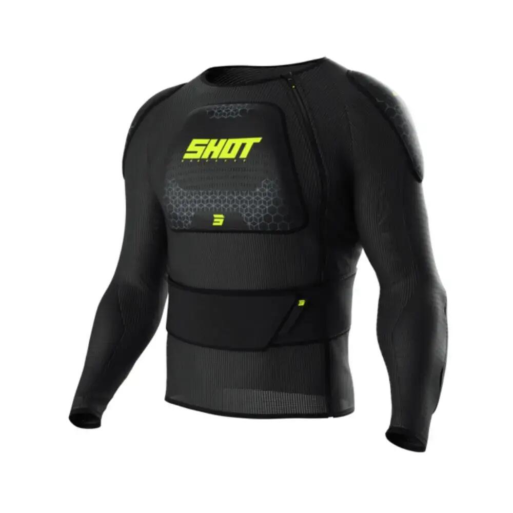 Shot Airlight Children's Long-Sleeve Protective Vest, Black