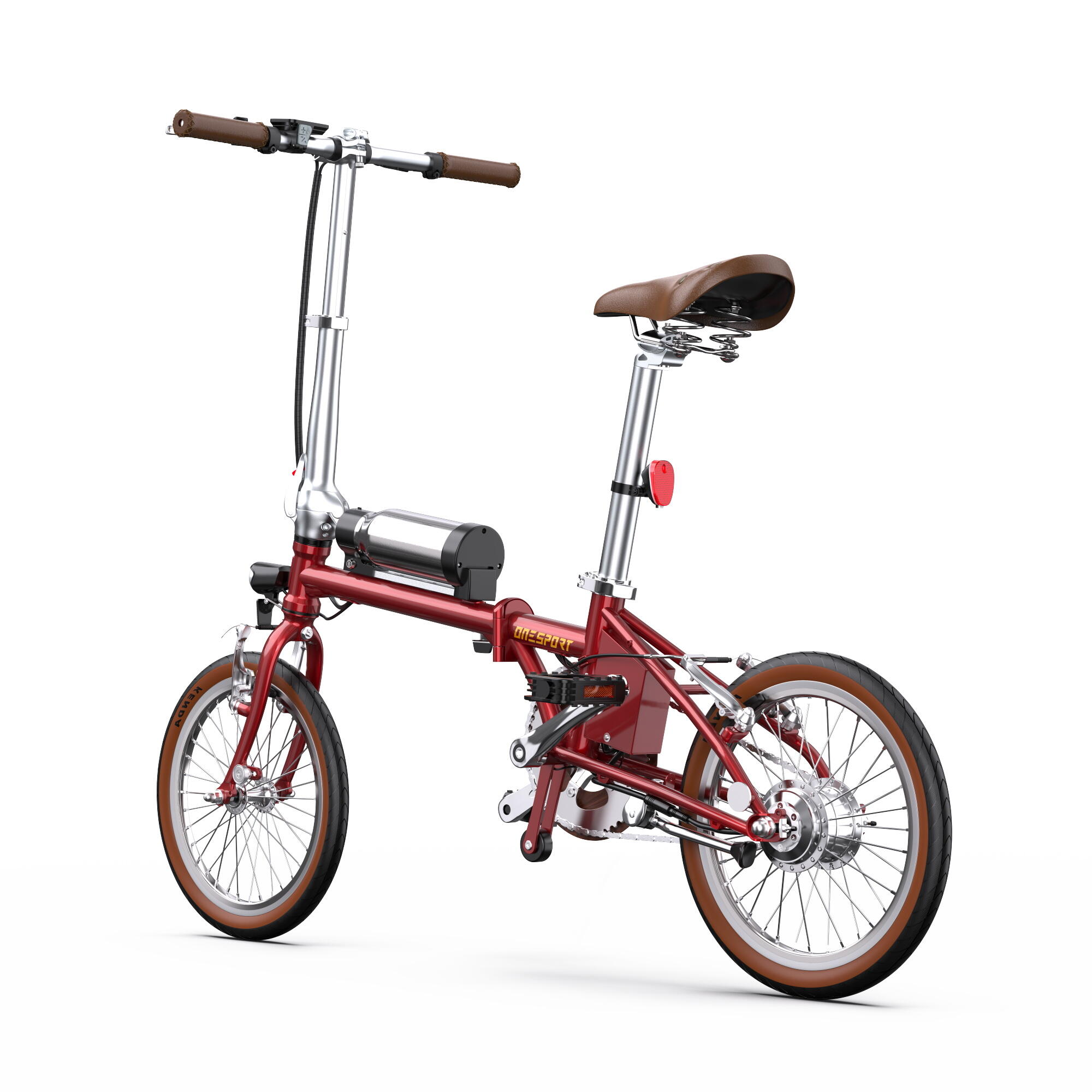 OT02 Bicicleta elétrica dobrável, 250W, e-bike urbana de pneus largos 6/6