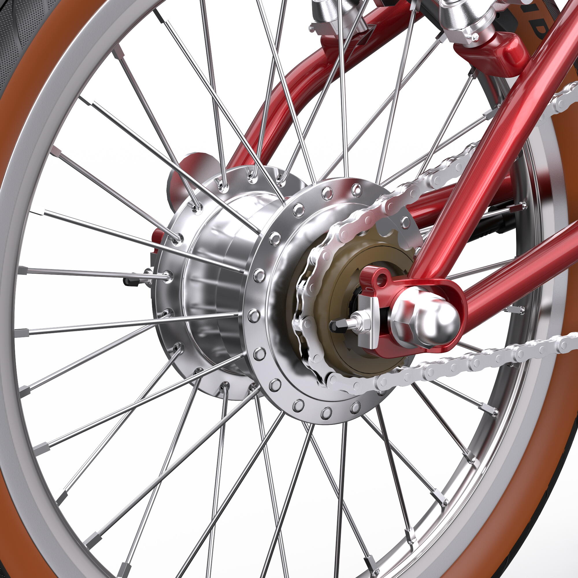 Bicicleta Elétrica Dobrável Onesport OT02 de 16 Polegadas com Motor de 250W 4/7