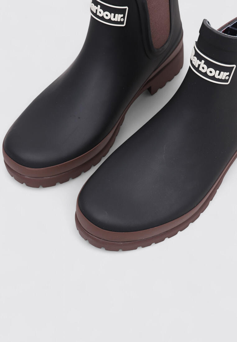Botas de agua Vela Mujer BARBOUR MALLOW CHELSEA WELLY Negr 3/4