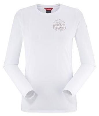Maglietta donna Lafuma Shield manica lunga bianca 100% poliestere riciclato