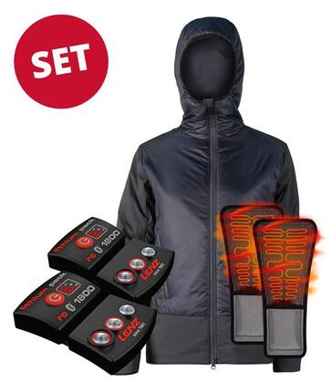 Set Veste Chauffante LENZ PrimaLoft® Femmes + batterie RCB 1800