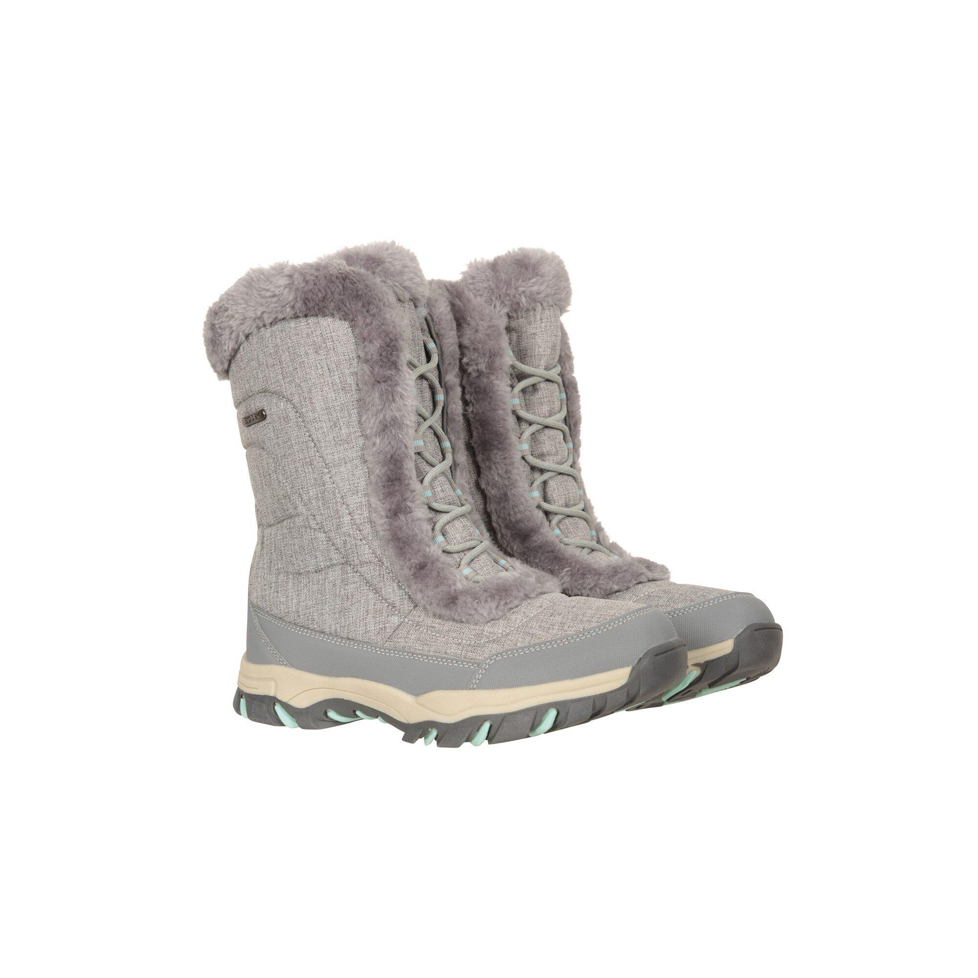 Mountain Warehouse - Mountain Warehouse Bottes De Neige Femme Ohio - Chaudes Et Imperméables - Après Ski - Vert - Decathlon