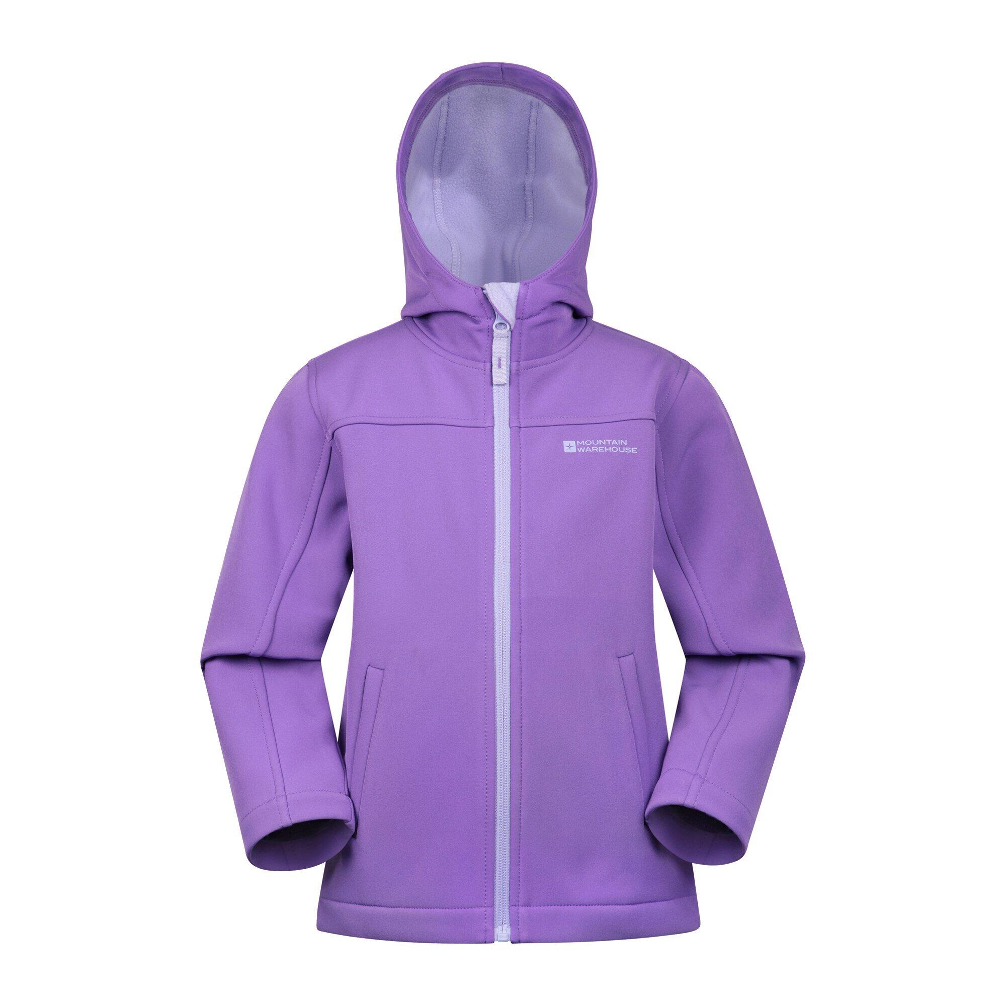 Mountain Warehouse - Mountain Warehouse Veste Softshell Enfant Exodus - Coupe-vent Et Déperlante - Softshell - Violet - Decathlon