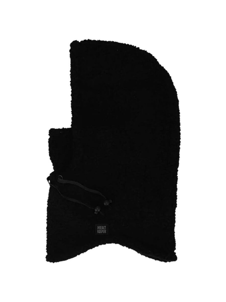 Ensemble Thermique Hiver Femme - Cagoule + Moufles - Teddy - Noir 3/5