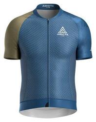 Maillot Manches Courtes Adicta Lab Valent V5 Bleu/Vert Olive