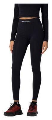 Dames naadloze lange legging met hoge taille - zwart