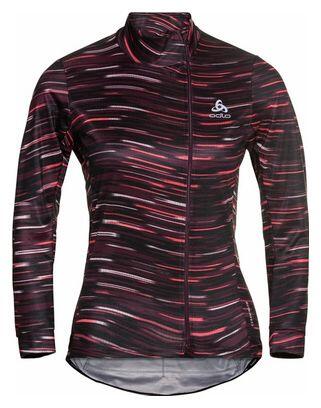 Odlo Zeroweight Ceramiwarm Rot Damen Oberteil mit Reißverschluss