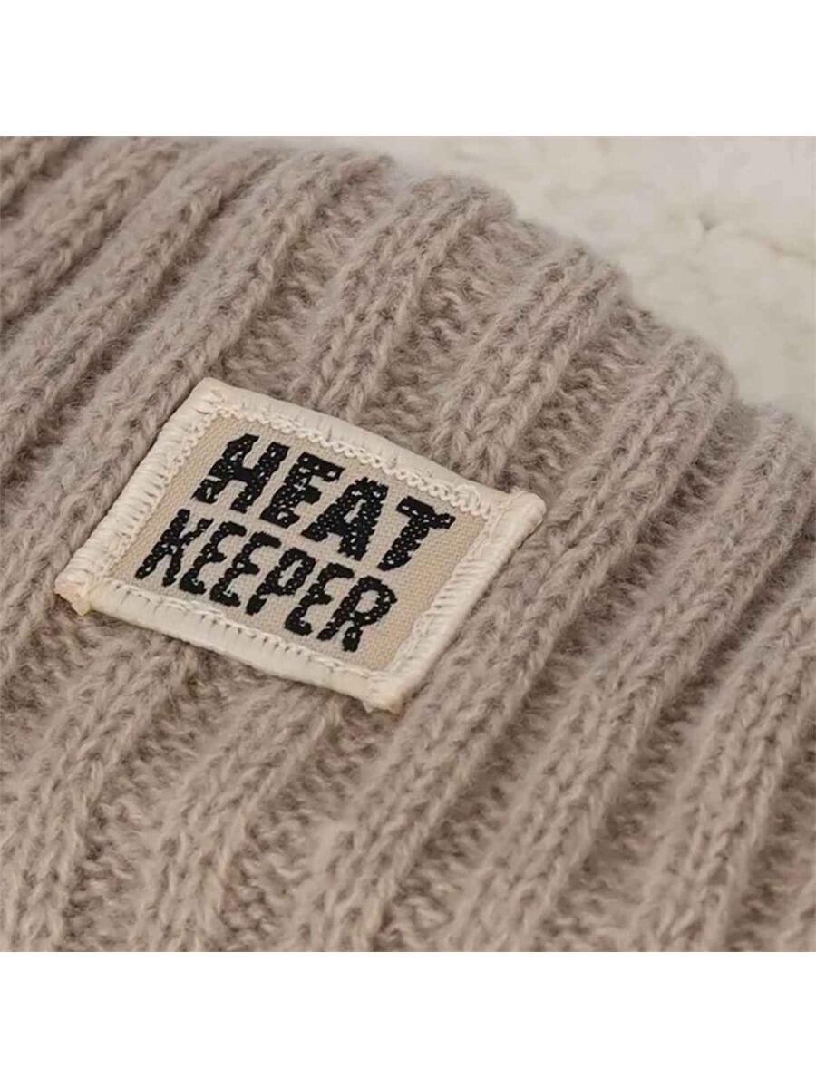 Ensemble Thermo Hiver Femme - Bandeau + Gants - Beige 3/5