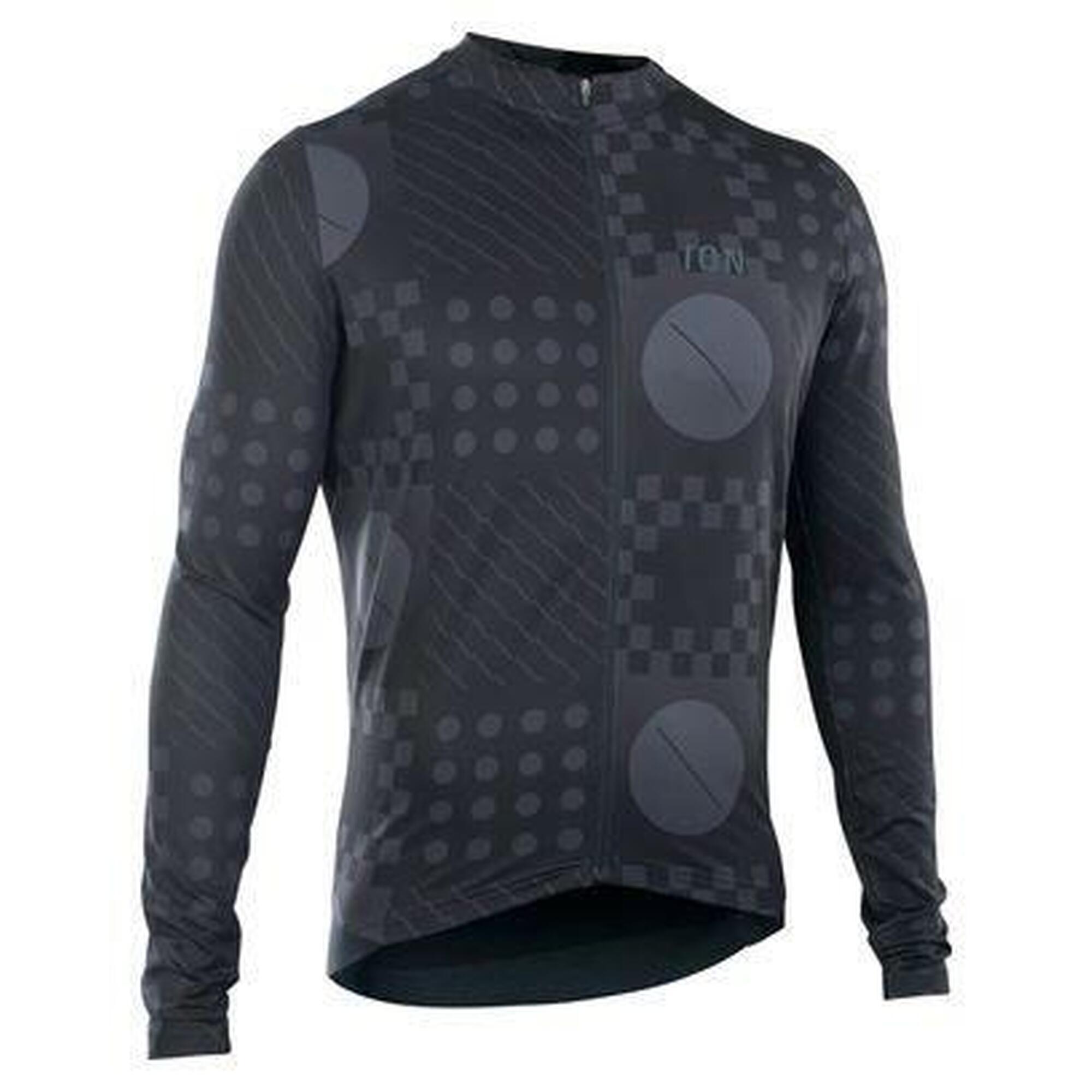 Ion - Maillot De Gravel Manches Longues Ion Vntr Amp Noir Homme - Maillot Manches Longues - Gris|noir - Decathlon