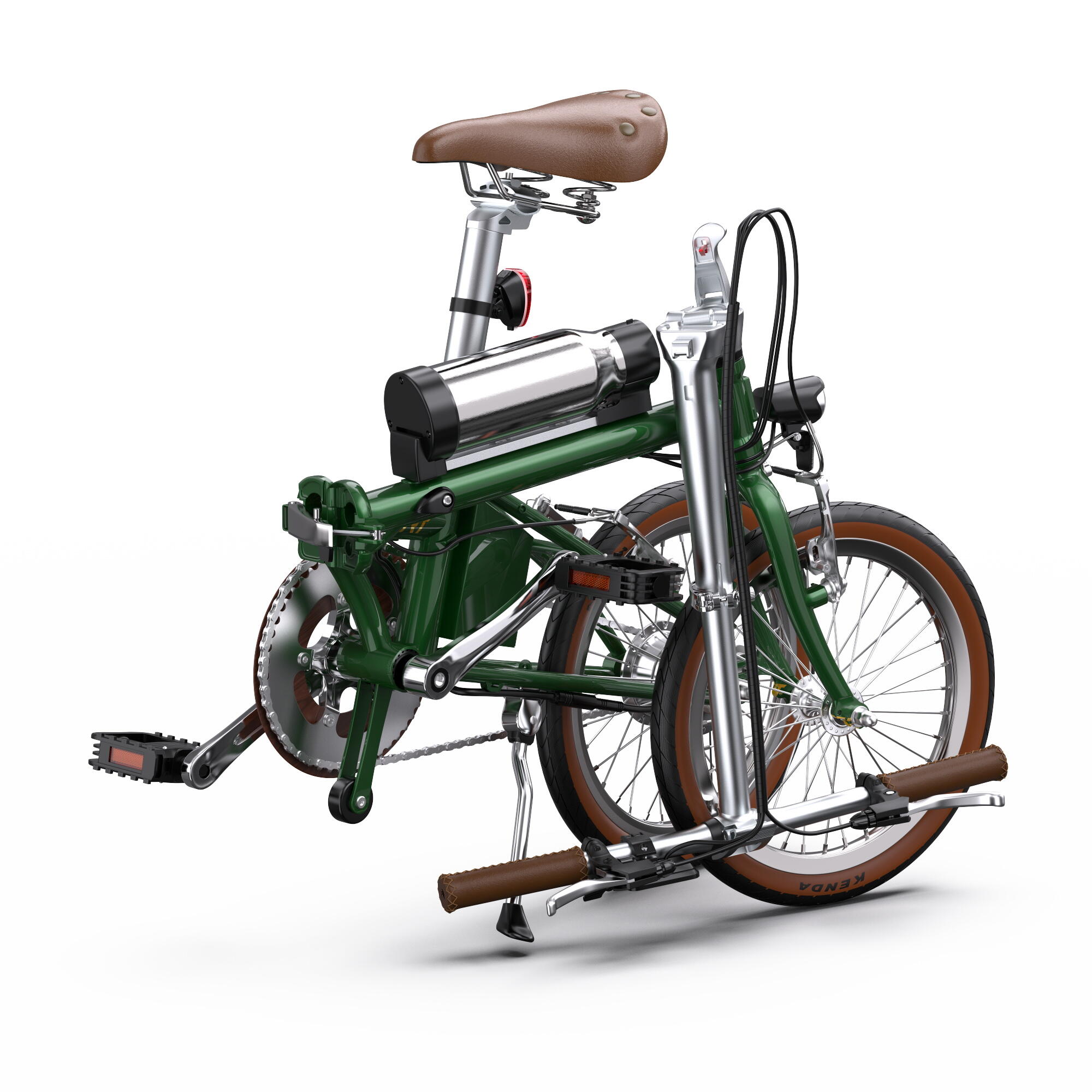 Bicicleta Elétrica ONESPORT OT02 para Adulto - Estilo Retro, Dobrável 3/7
