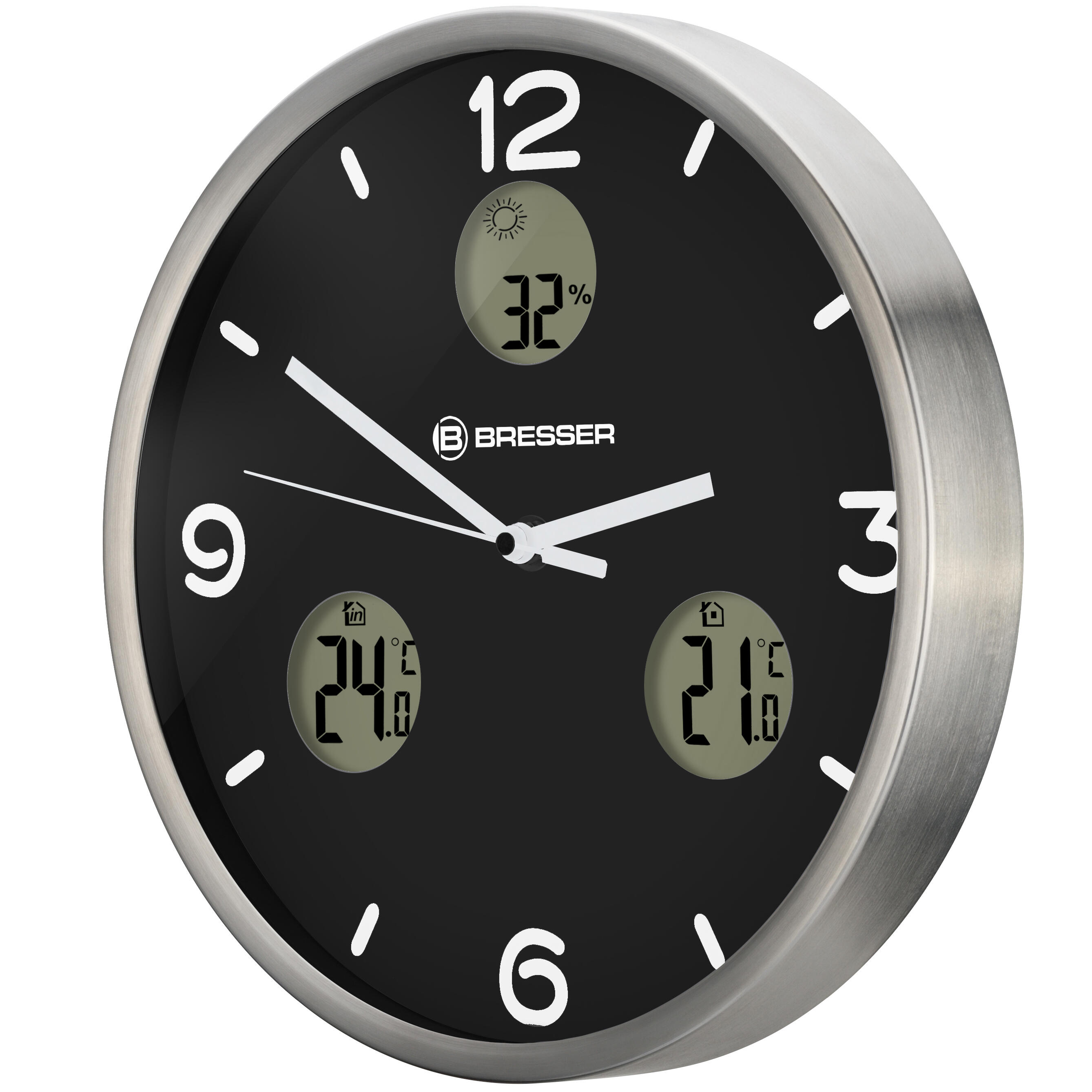 MyTime Io NX Horloge murale radio pilotée avec Mesure de Temperature et Humidit 2/6