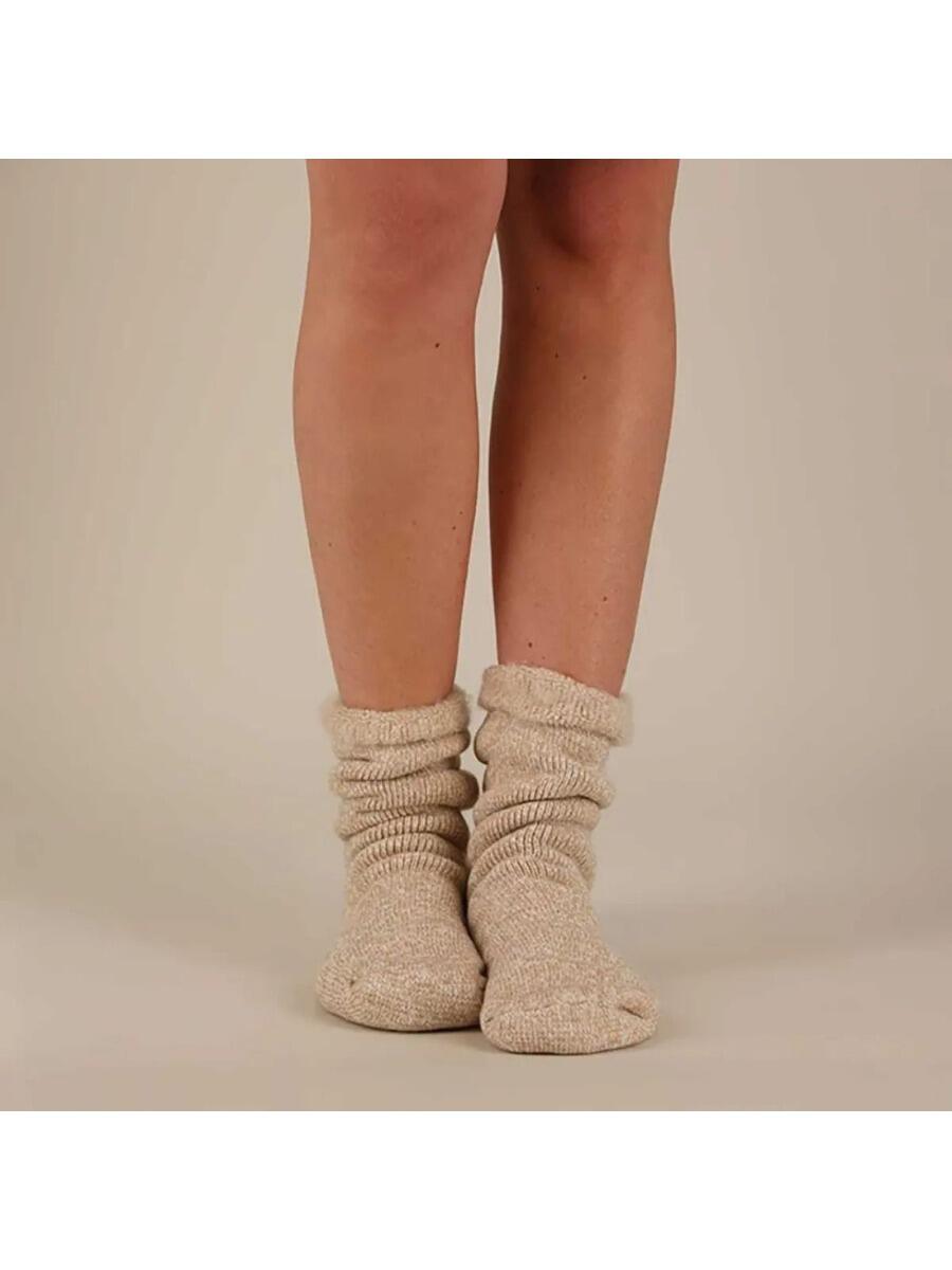Dames Thermo Sokken - 4 paar - Beige Mouliner 4/4