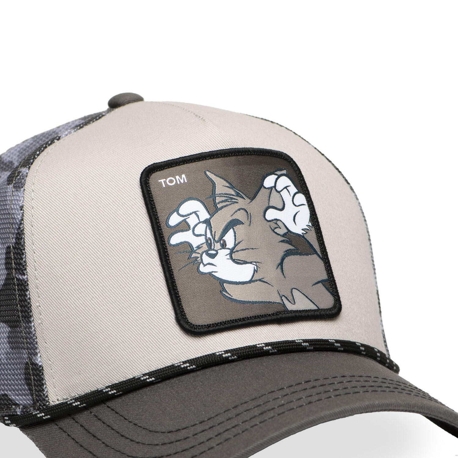 Casquette trucker premium avec filet camou Tom & Jerry modèle Tom 2/5
