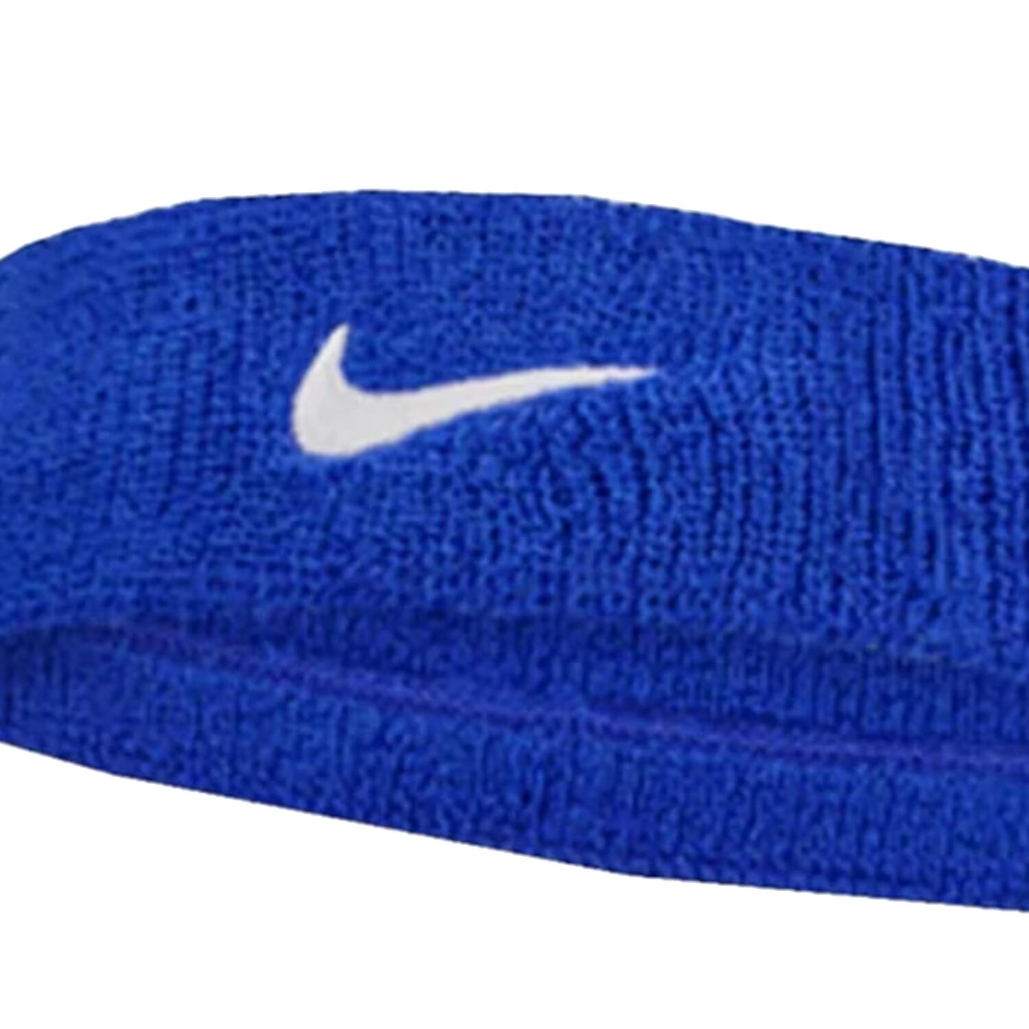 Cinta del Pelo Classic Swoosh Azul Real, Blanco 3/4