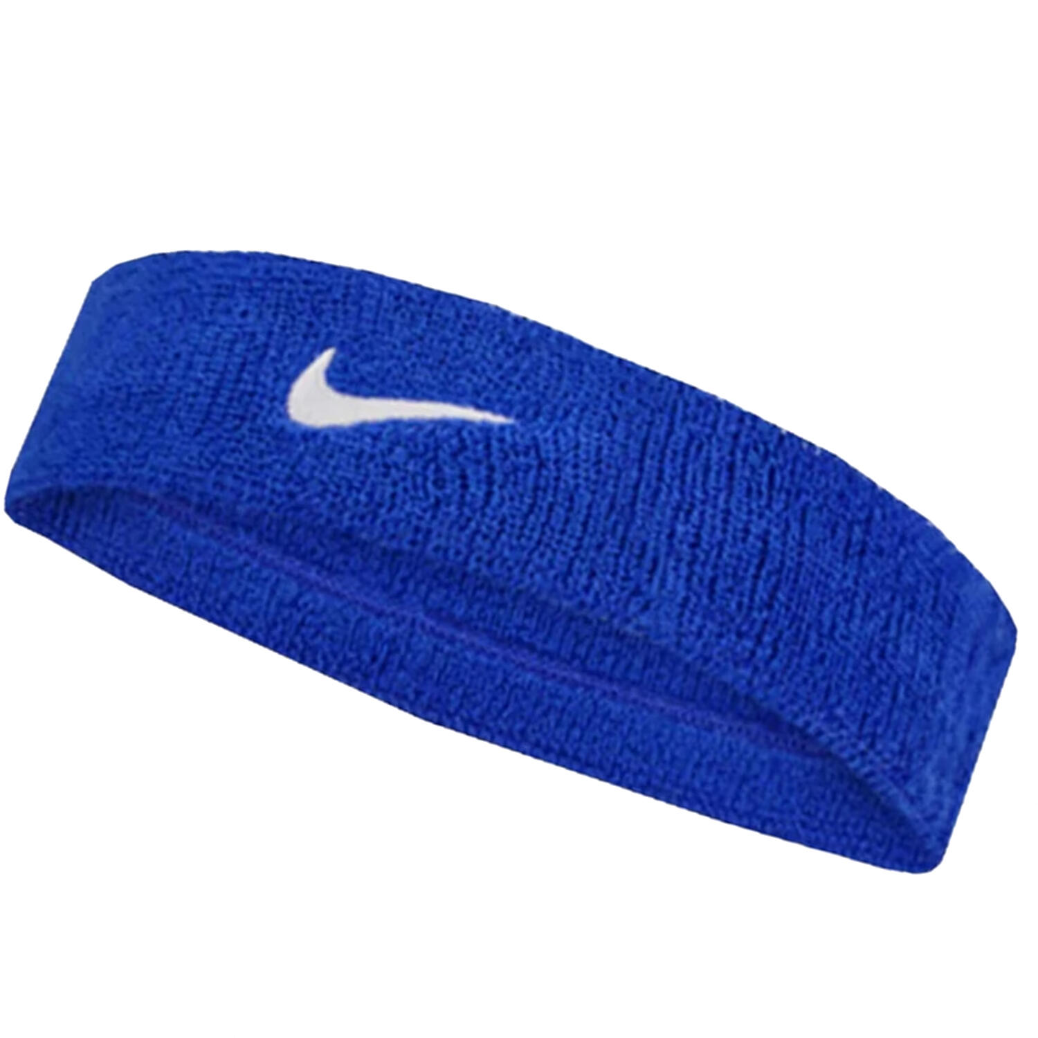 Cinta del Pelo Classic Swoosh Azul Real, Blanco 2/4