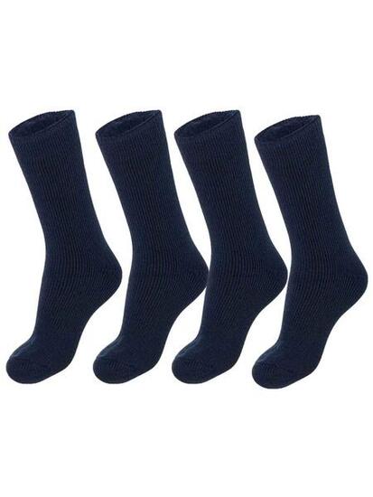 Chaussettes Thermiques Femme - 4 Paires - Jean Foncé