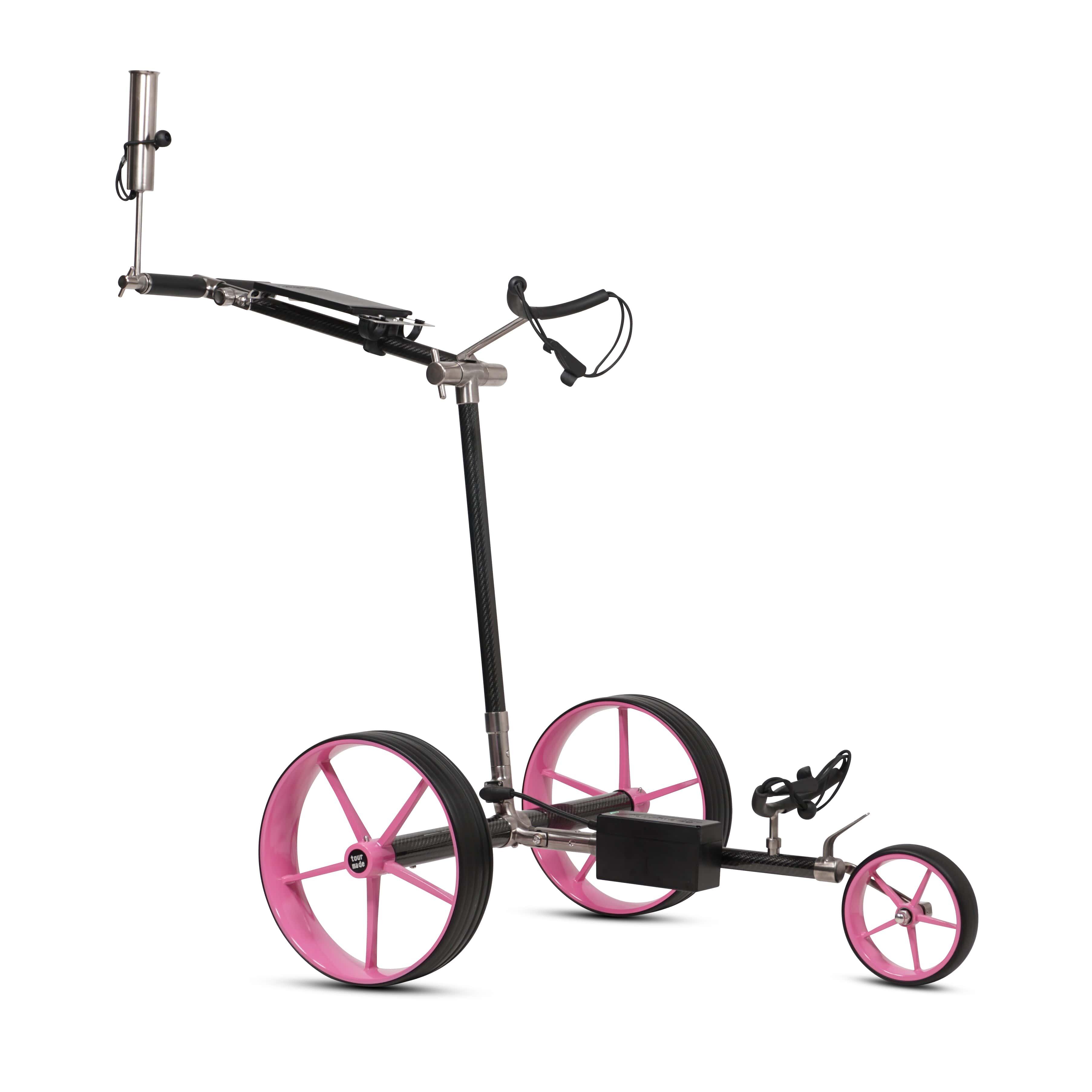 Haicaddy - Tour Made Haicaddy® Hc9tic Titan Carbon Chariot De Golf Électrique - Chariot De Golf - Rose - No Size - Decathlon