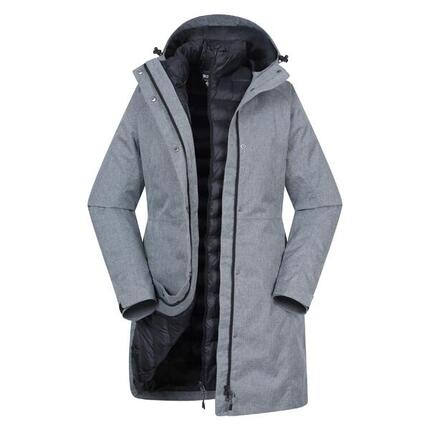 Mountain Warehouse Veste longue 3 en 1 femme Alaskan - Imperméable et chaude
