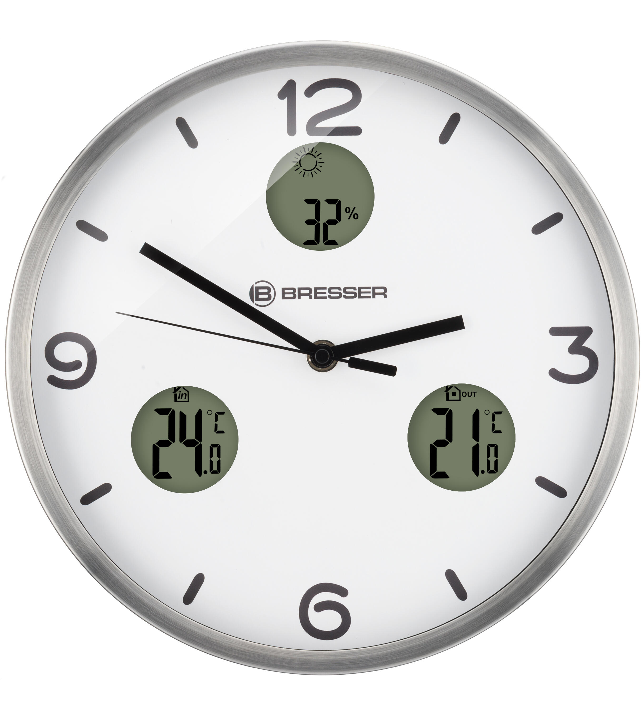 MyTime Io NX Horloge murale radio pilotée avec Mesure de Temperature et Humidit 3/6