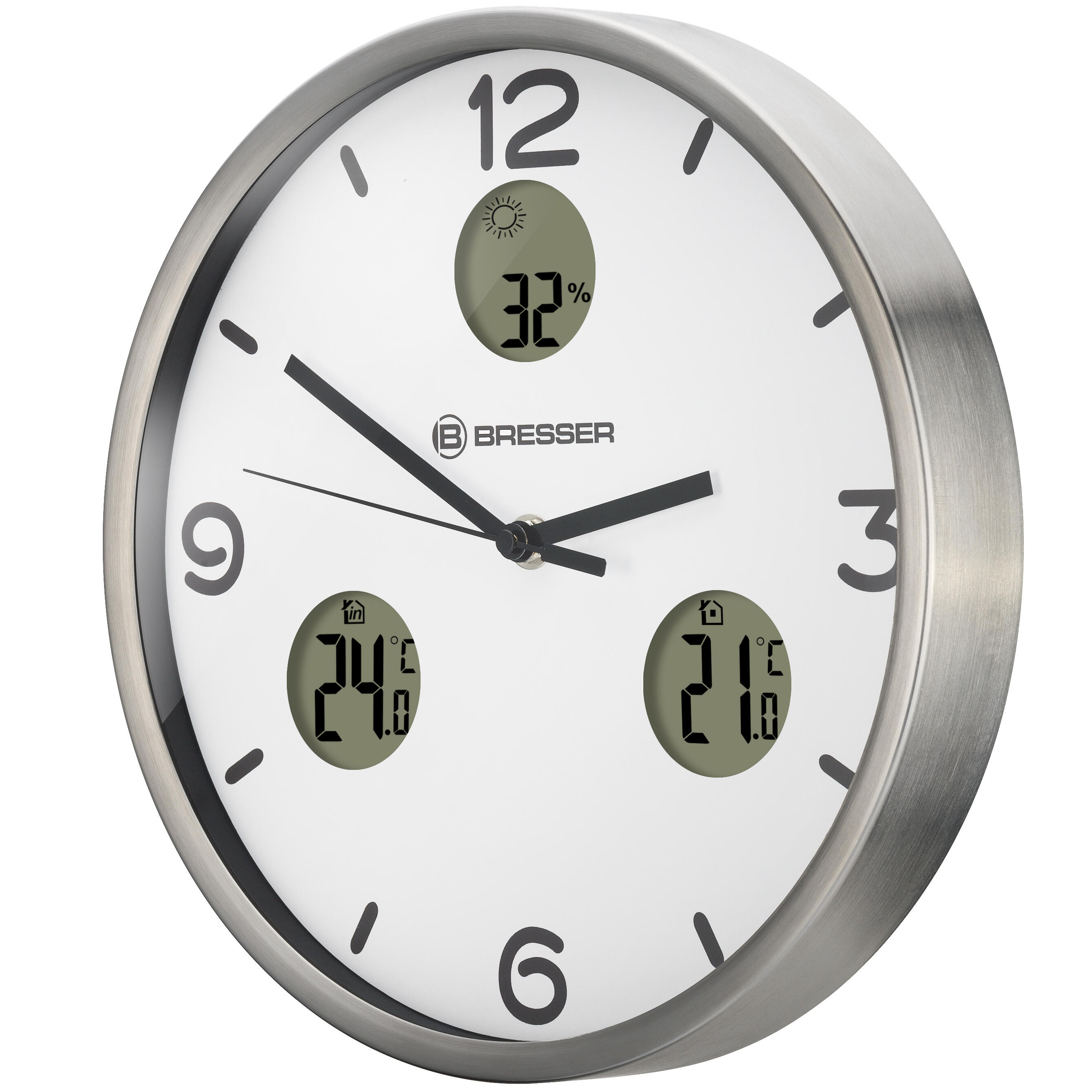 MyTime Io NX Horloge murale radio pilotée avec Mesure de Temperature et Humidit 2/6
