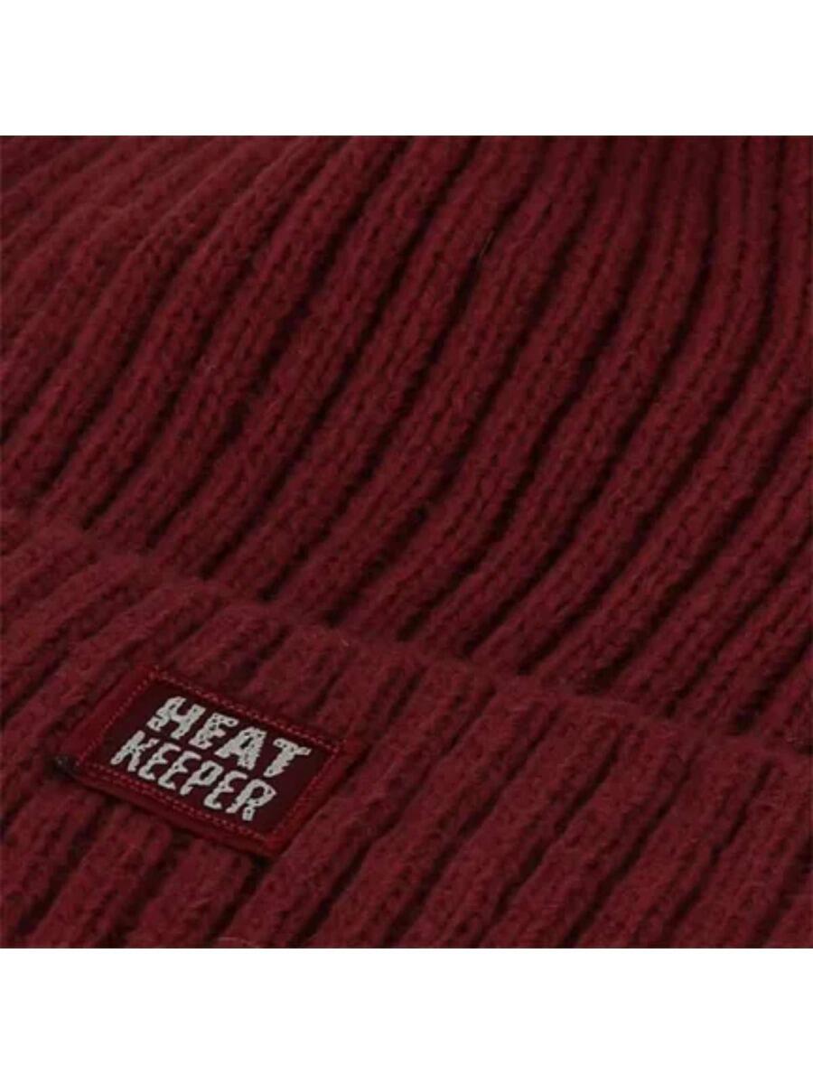 Ensemble Thermique Hiver Femme - Bonnet + Gants - Bordeaux 3/5