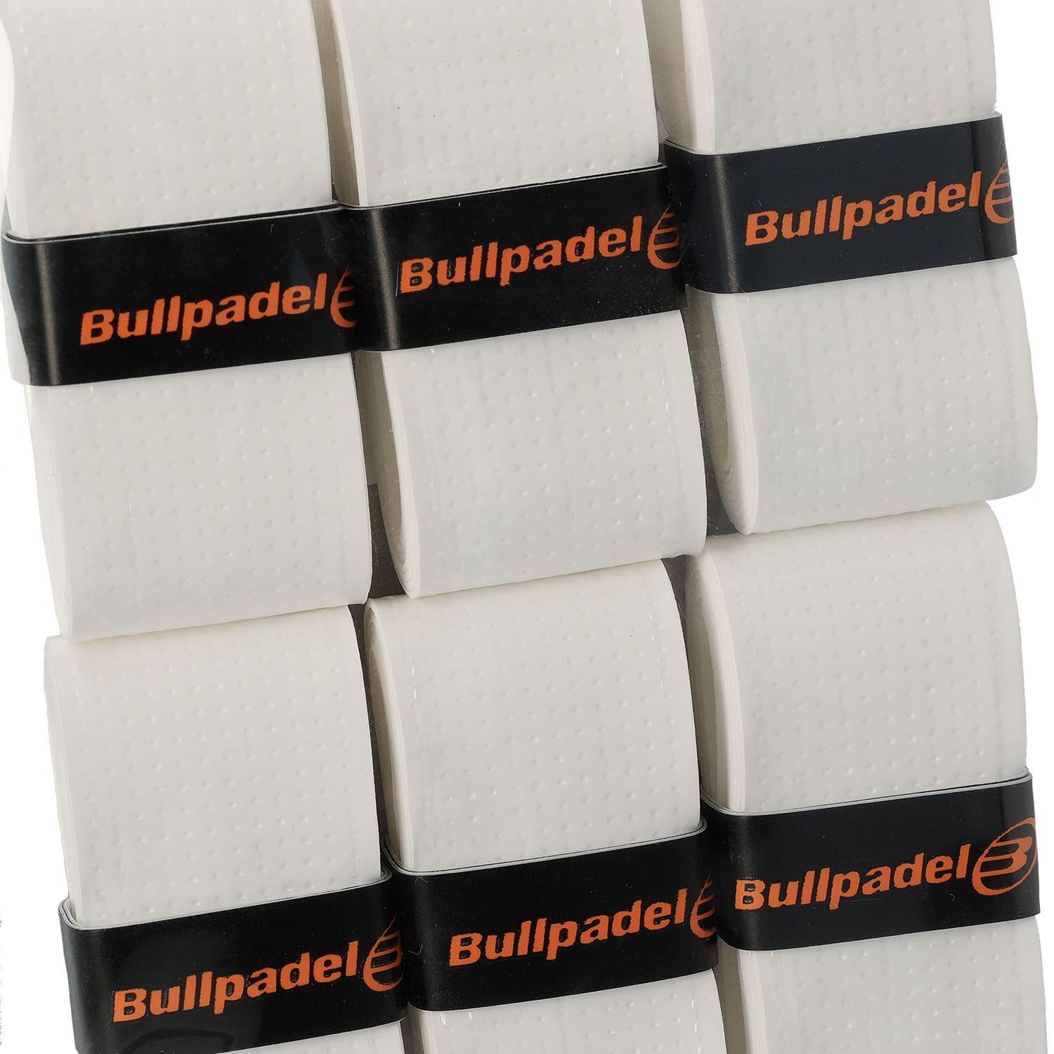 Blister 6 Pz. Overgrips Bullpadel Comfort Hac Bianco 3/4