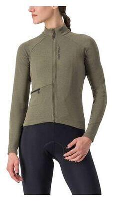 Castelli unlimited trail dames langarm jersey groen