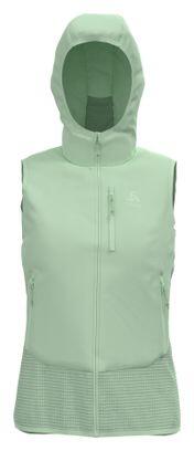 Gilet ibrido senza maniche donna Odlo Ascent - Verde chiaro