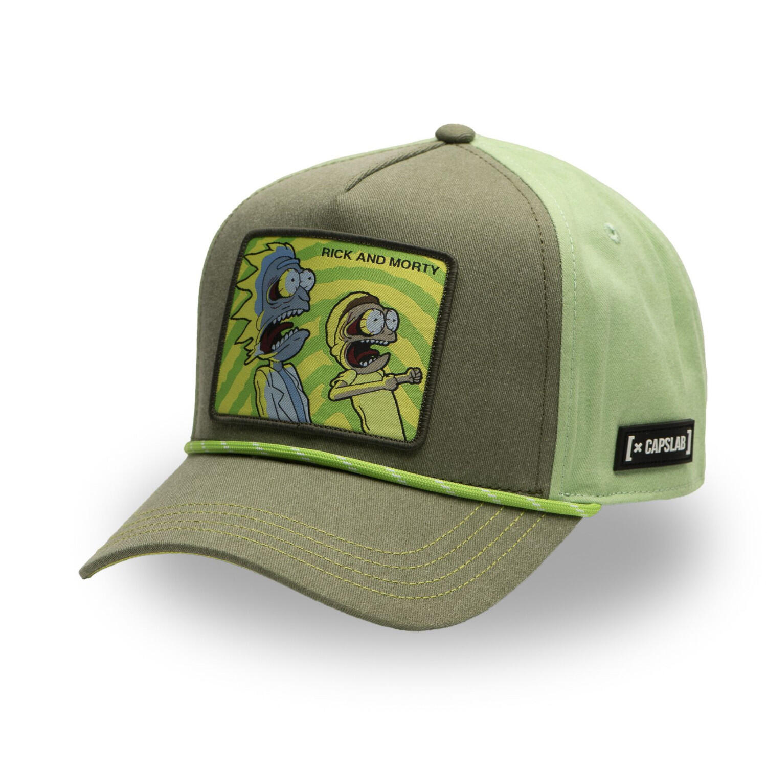 Capslab - Casquette Trucker Premium En Sergé De Coton Rick & Morty Cordelette - Casquette - Multicolore - Decathlon