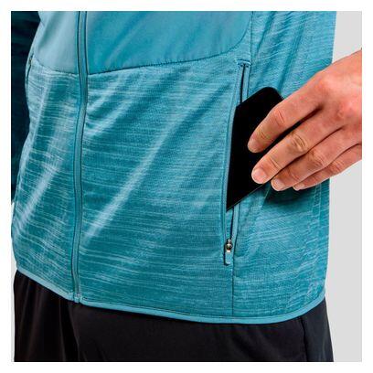 Veste Manches Longues Odlo Run Easy Warm Bleu Homme 7/7