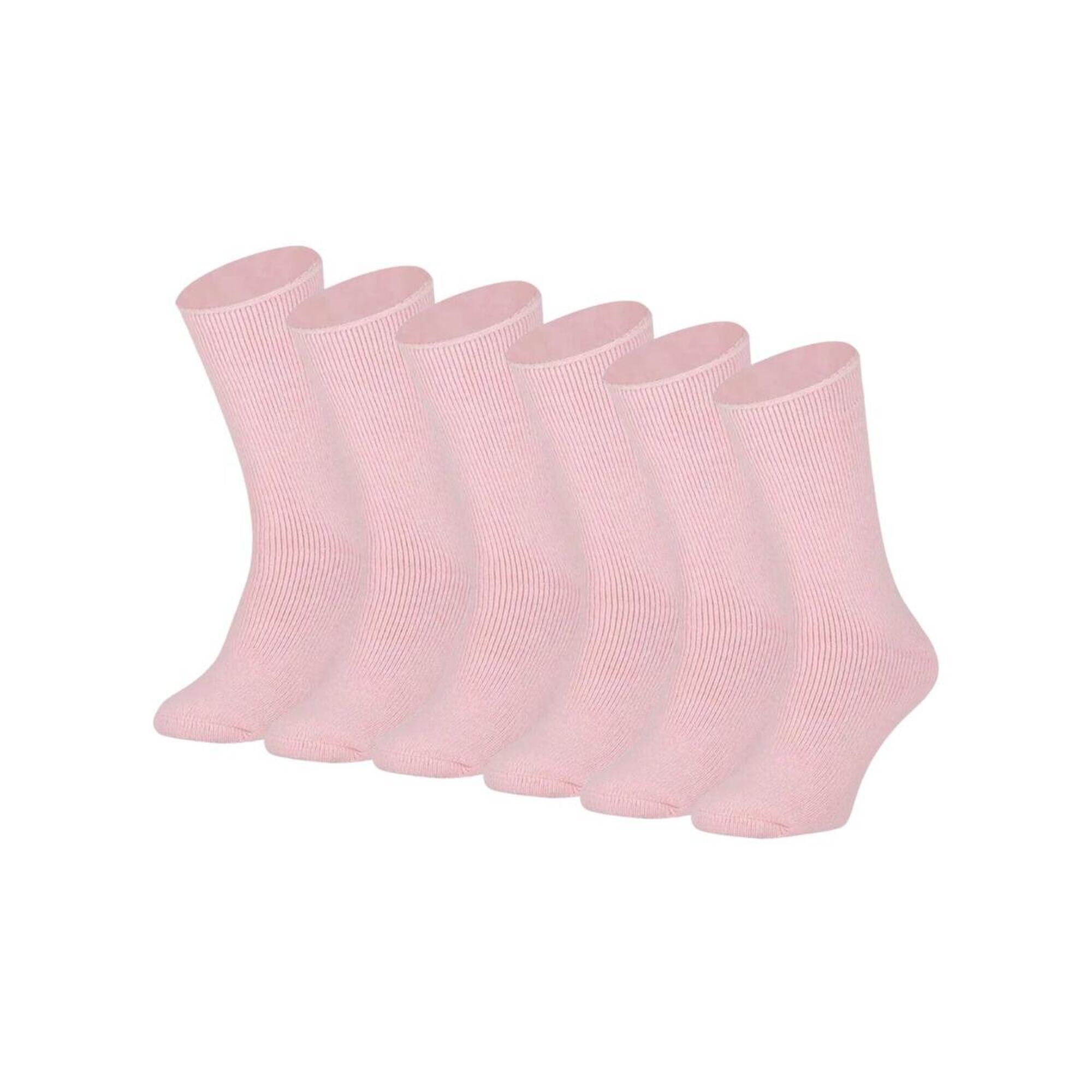 Heat Keeper - Chaussettes Thermiques Femme - 4 Paires - Rose Moulé (mouliné) - Chaussettes - Rose - Decathlon