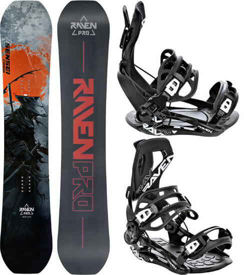Zestaw Deska snowboardowa Raven PRO Sensei Carbon + Wiązania Raven FT360