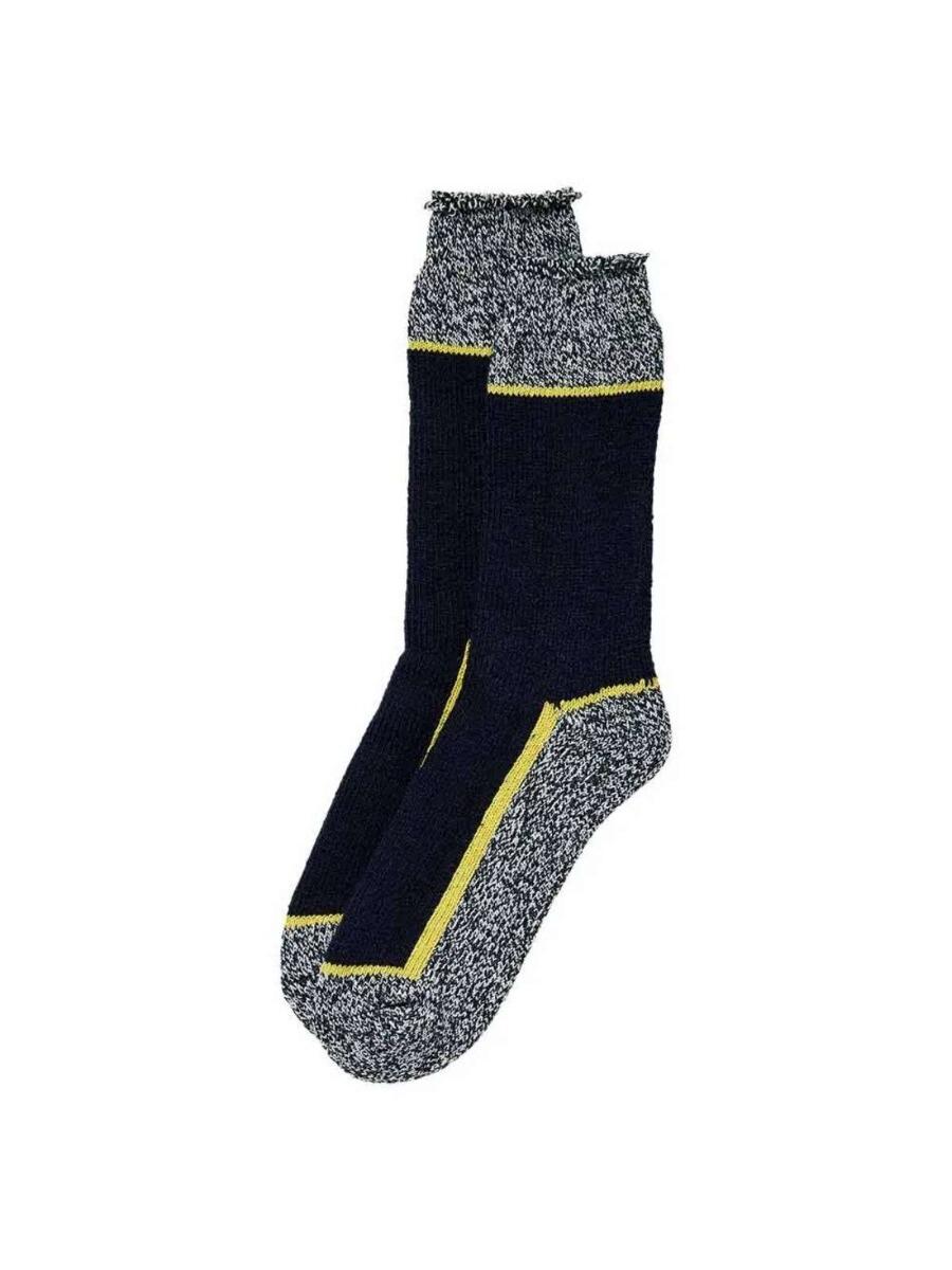 Chaussettes Thermiques de Travail Homme - 4 Paires - Bleu Marine 3/4