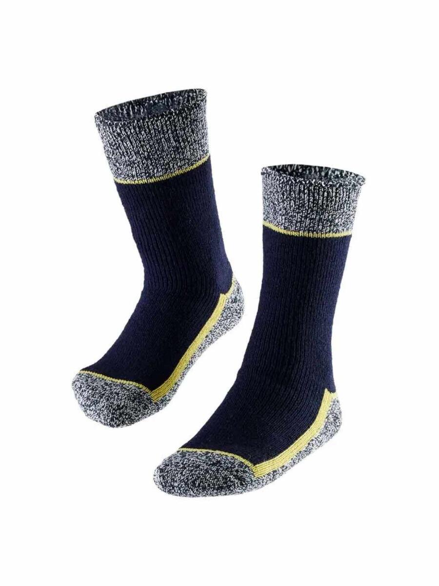 Chaussettes Thermiques de Travail Homme - 4 Paires - Bleu Marine 2/4